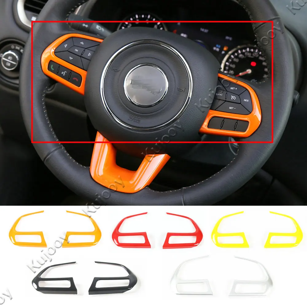 2 шт. наклейка на руль для Jeep Renegade 2015 2016 2017 компас + 8 видов цветов|stickers for|stickers
