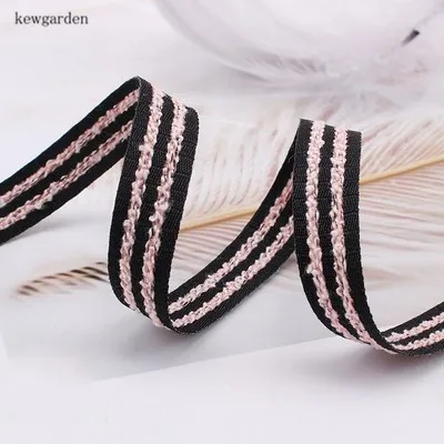 Kewgarden1/8 &quot3/8&quot 5/8 &quot&quot хлопковая льняная лента с водными волнами атласные ленты