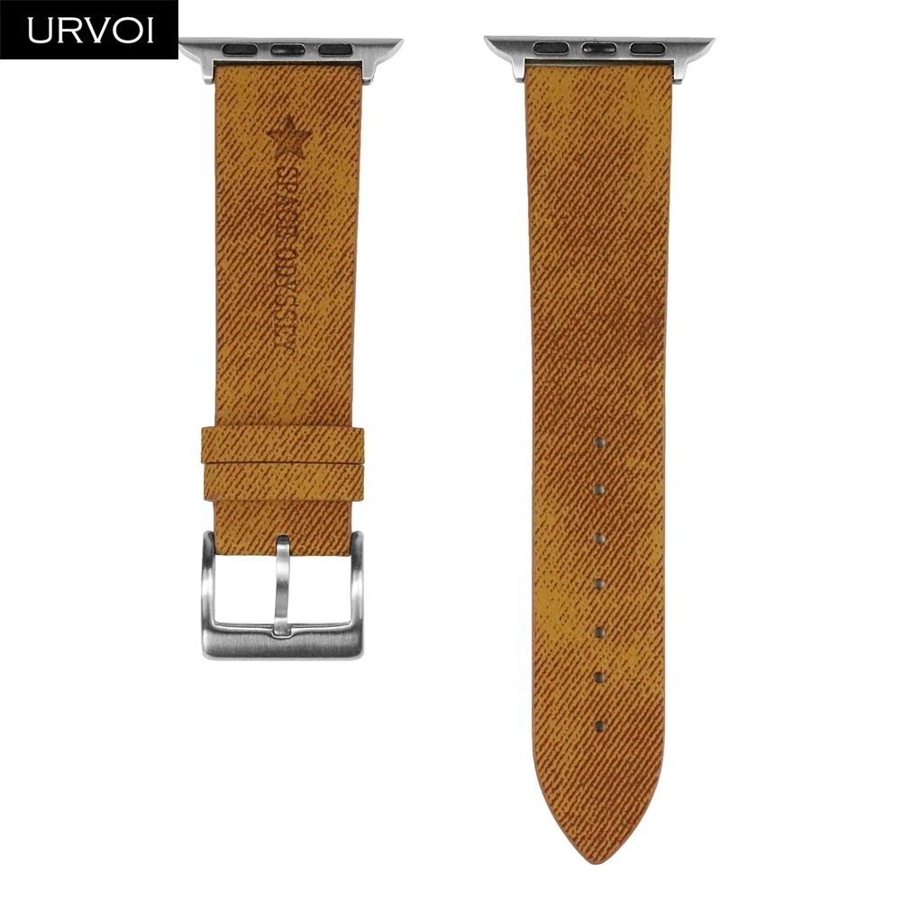 URVOI ремешок для apple watch series 4 3 2 1 iwatch PU Кожаный Удобный прочный дизайн с пряжкой 40 44
