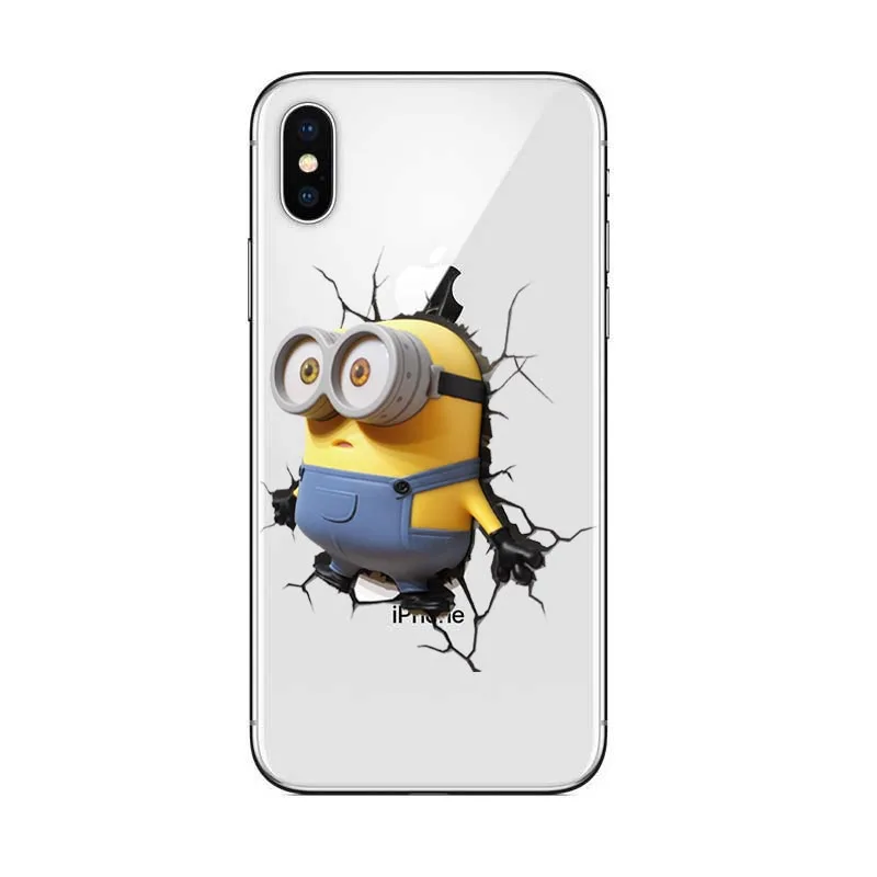 cartoon Minions /Football/basketball/rugby Soft TPU Silicone Case Cover For Apple iPhone X 10 6 6SPlus 7 Plus 5 5S SE 8 8Plus |