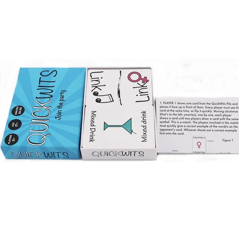 Популярная Настольная игровая карта для взрослых Quickwits|Настольные игры| |