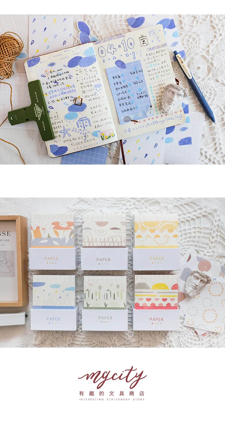 Коробка 5patternX50pcs Липкие заметки мультфильм блокнот канцелярские школьные принадлежности милые студенческие подарки для оптовой продажи