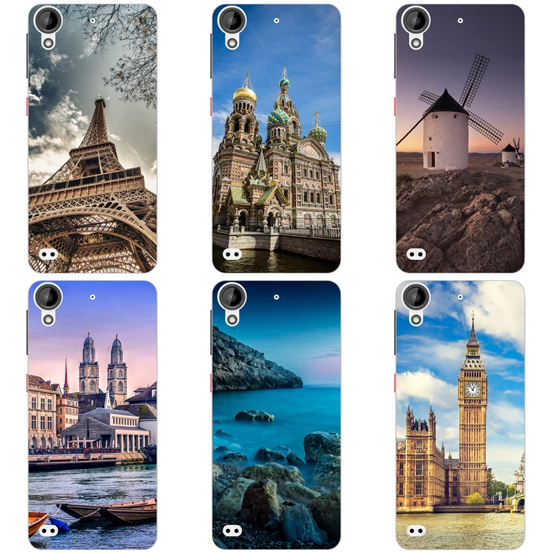 132 личность HD graphics для htc Desire 630 чехол с принтом бабочек и цветов D630 dual SIM Чехол