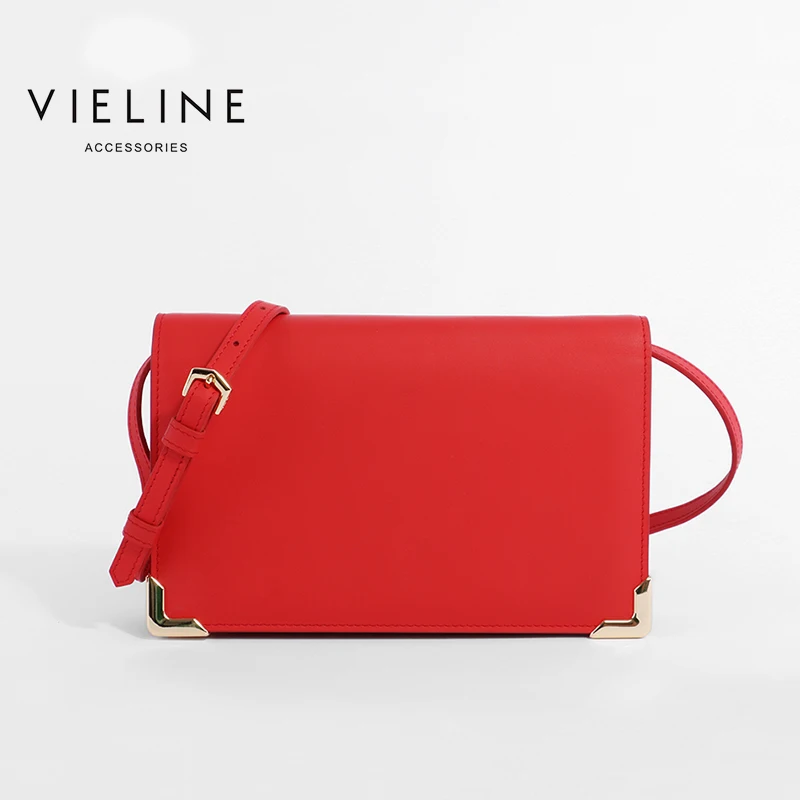 

Vieline women genuine leather leather Flap crossbody bag , real leather shoulder bag, casual clutch bag-Designer Brand