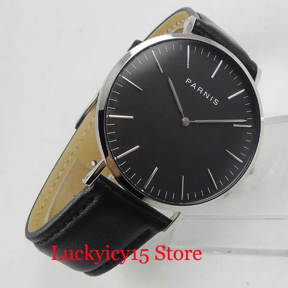 High Quality Light Simple Popular Quartz Men's Watch 41mm Sapphire Glass Luxury Wristwatch