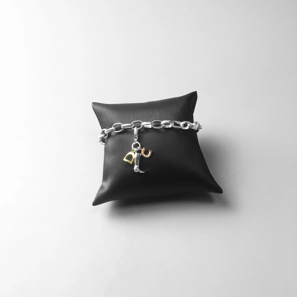 Boot Stirrup & Horseshoe Charms 2018 модные ювелирные изделия из стерлингового серебра 925 пробы