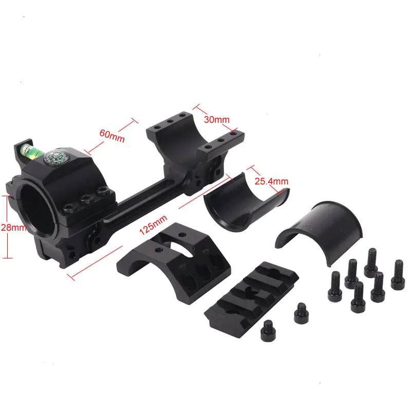WESTHUNTER One Piece Scope Mounts 11mm Dovetail 25.4mm/30mm Rings Bubble Level Mount Sight For Rifle | Спорт и развлечения