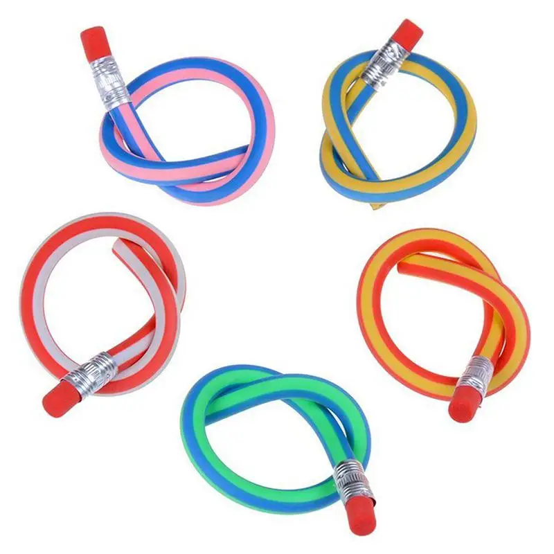 Школьные принадлежности для детей мягкие и гибкие изогнутые карандаши 10