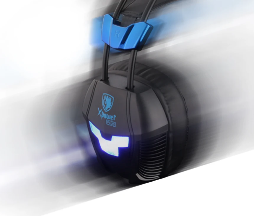SADES XPOWER PLUS 2-уровневая вибрационная стерео звуковая гарнитура наушники Casque