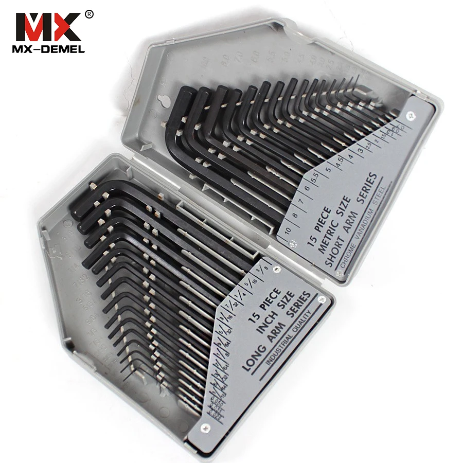 MX-DEMEL 30 шт./компл. Allen шестигранный гаечный ключ набор длинная короткая рука с чехол для шлица «звездочка» Набор торцевых гаечных ключей Ручной инструмент Комбинации бытовой набор инструментов