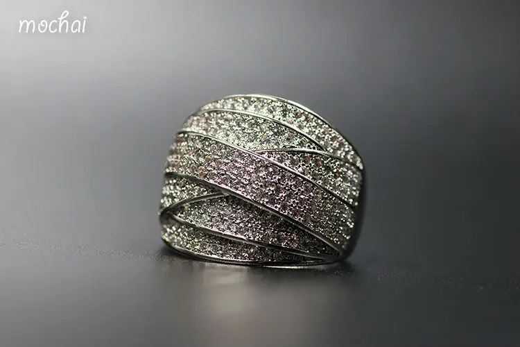 Женские многослойные кольца Mocai Роскошные Многослойные на медной основе с