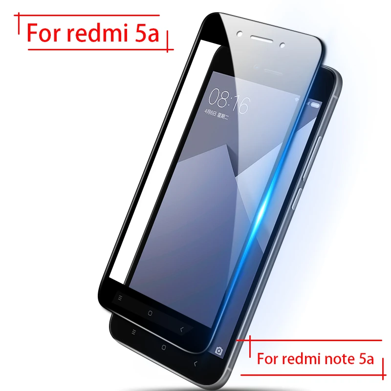 Защитное стекло для Xiaomi Redmi Note 5a Prime закаленное защиты экрана чехол Ksiomi Xiomi Xaomi Red Mi