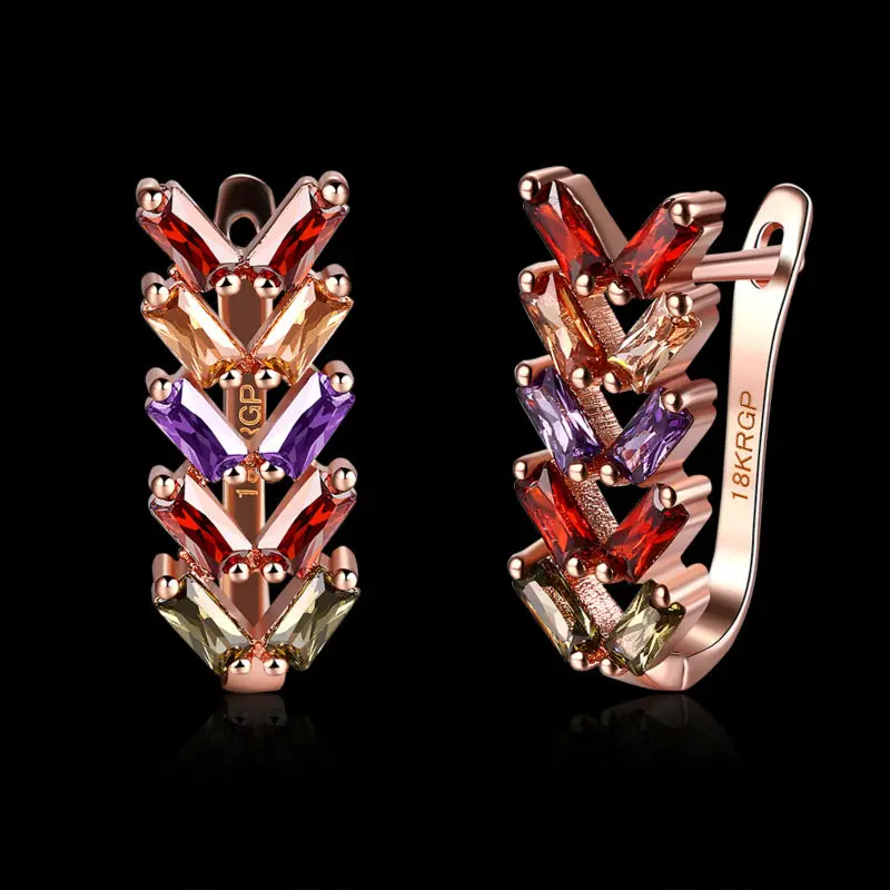 Самые популярные и новый дизайн розовое золото красочные маленькие квадратные