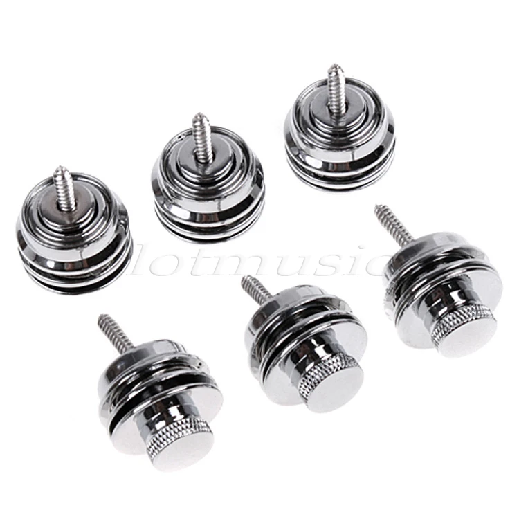 Аксессуары для гитары плоская головка цвет черный/золотой/хром 6 шт.|guitar strap