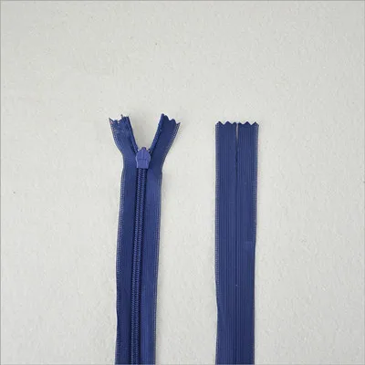 Navy Blue 2 шт./партия невидимая молния 35 см нейлон молния одежда полиэстер цвет двери молния DIY Одежда Швейные принадлежности молния - Цвет: Navy Blue