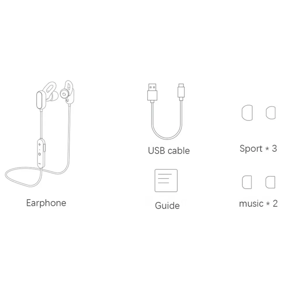 Bluetooth наушники Xiaomi гарнитура Молодежная версия спортивные с микрофоном