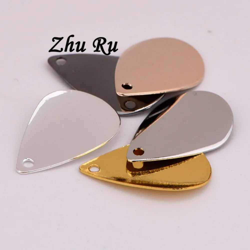 20 шт. ZHU RU 15*9 мм модные арочные одно отверстие падение лопастей вентилятора форма