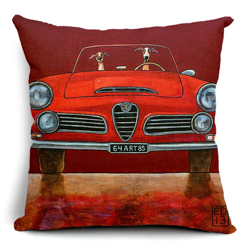 Автомобильная и собачья печатная Высококачественная хлопковая декоративная