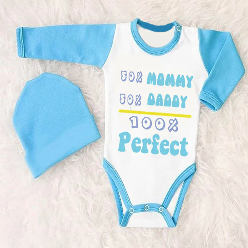 Culbutomind 50% MAMMY DADDY 100% идеальная детская одежда комбинезон для новорожденных девочек