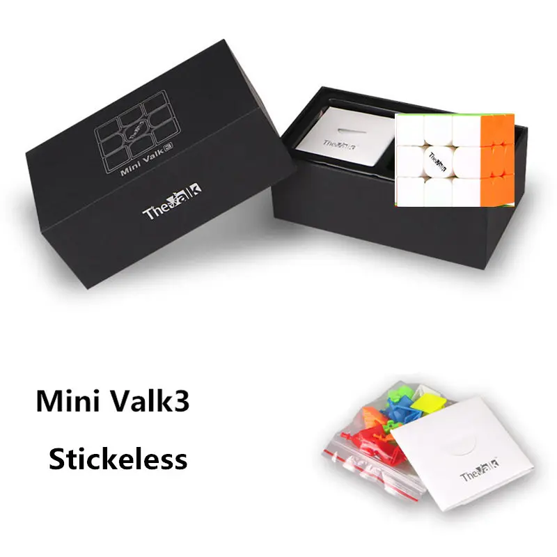 MiniValk3 Stickeless Valk3 мощность M кубик рубика Магнитный куб/Valk 3 Мощность/Valk 3/Мини Размеры Cube 3x3 Скорость Mofangge конкурс кубики рубика игрушка WCA головоломки волшебный куб профессиональный игрушки для взрослых - Цвет: MiniValk3 Stickeless