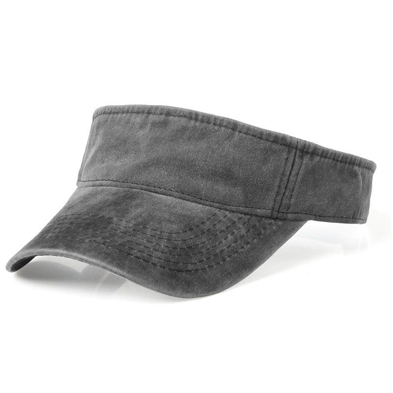 

Summer Outdoor Sport Top Air Caps for Men Women Washed denim Visor Cap Golf Sun Visors Running Hat viseira