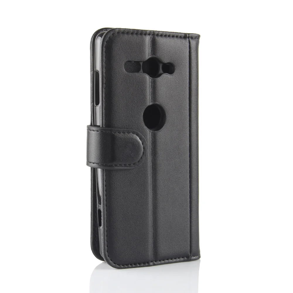 HUDOSSEN For Sony Xperia XZ2 Compact H8314 H8324 Case Luxury Flip Genuine Leather Soft TPU Back Cover | Мобильные телефоны и