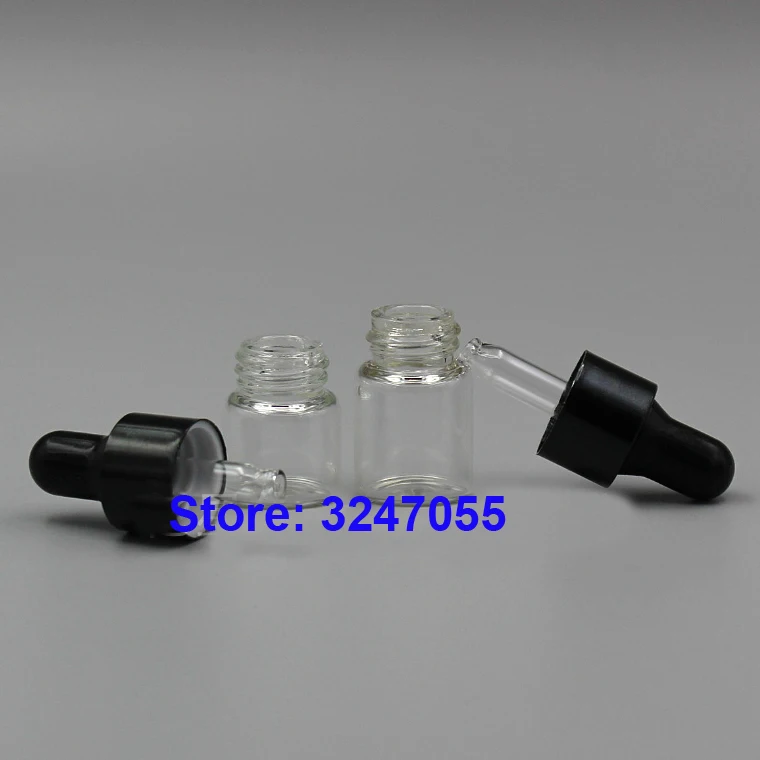 Прозрачная стеклянная Косметическая пипетка-реагент 1ml2ml3ml5ml 50/100/200 шт. пустая