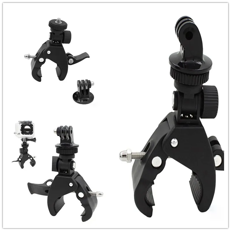 Изящный многоразовый зажим для руля рулевого колеса + адаптер штатива GoPro Hero 1 2 3