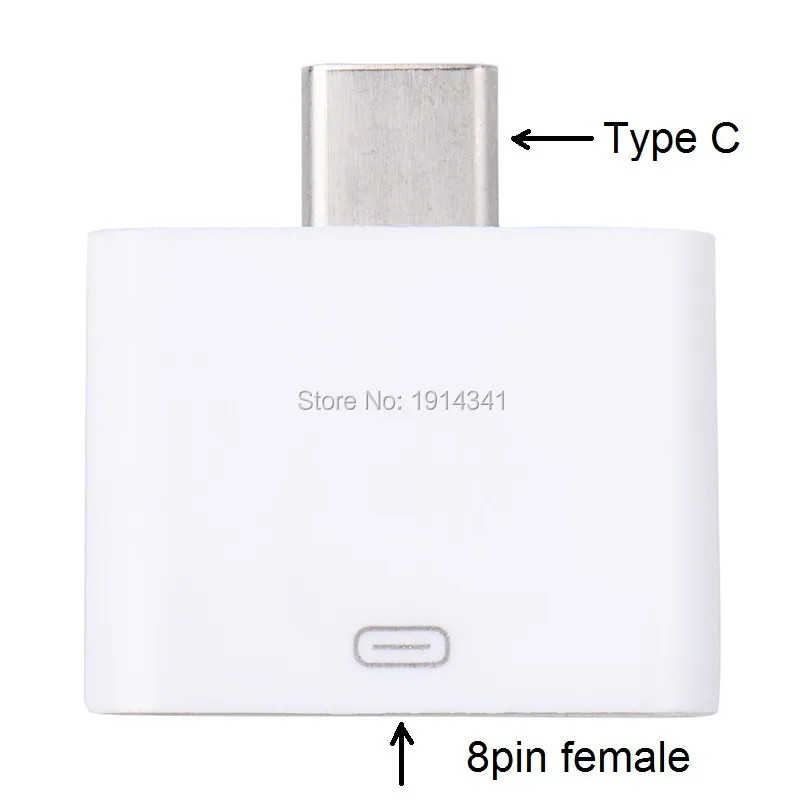 SZAICHGSI 8Pin для iPhone 5 6 7 переходник мама USB 3 1 Type C папа сотового телефона планшета пк 8
