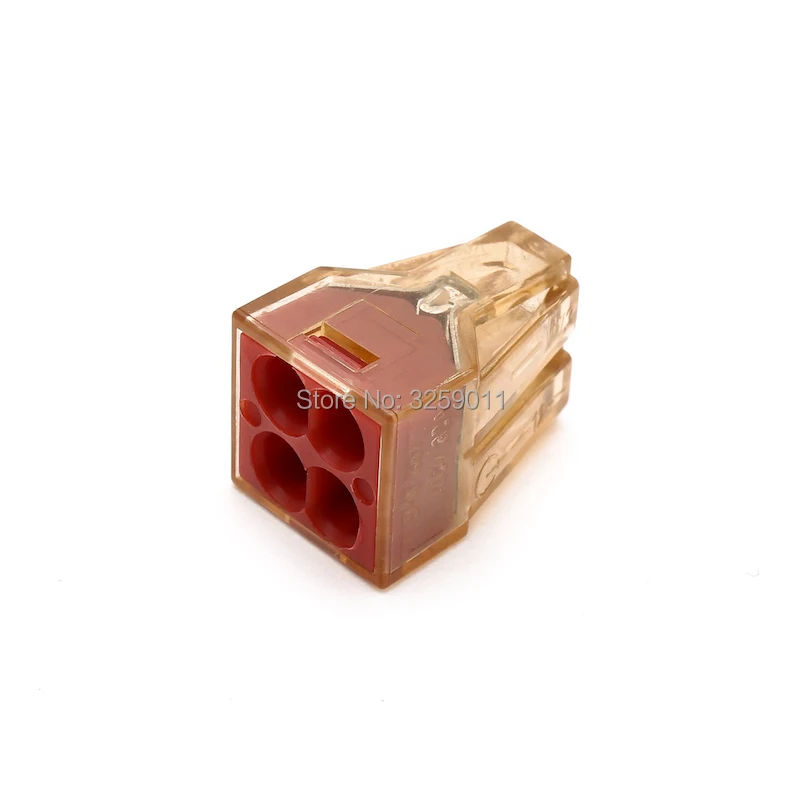 

(100 pieces/lot) suyep 773-604/PCT-604 1.5-4 Square Wire connector AWG16-12 1 in 3 out Cable Terminal Block Connector 16-12 AWG