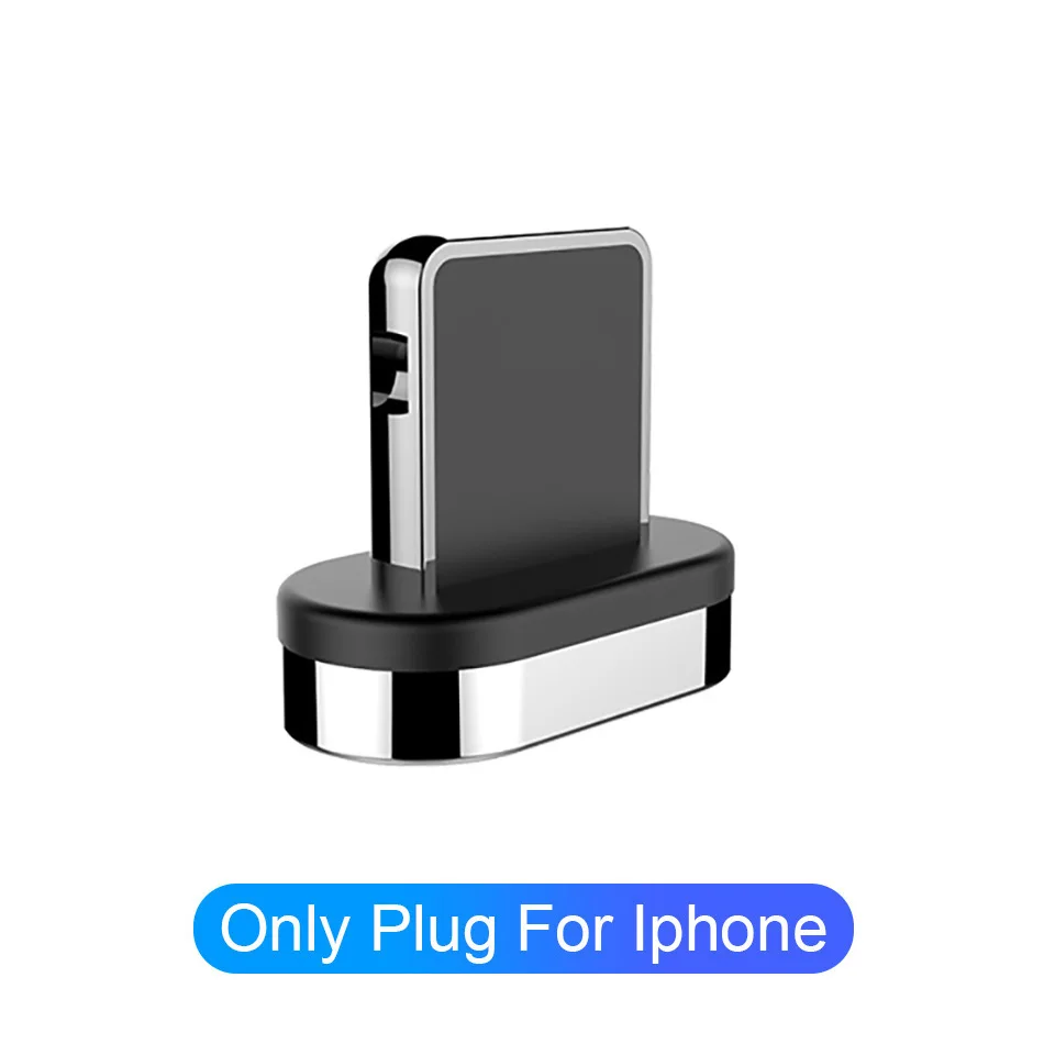 1 M/1,5 M/2 M 3A Магнитный зарядный кабель Micro Usb для быстрой зарядки iphone type C, Магнитный зарядный кабель для samsung USBC - Цвет: For iPhone Plug