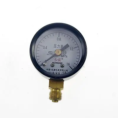 

Water Oil Hydraulic Air Pressure Gauge Universal Gauge M10*1 40mm Dia 0-1.6Mpa