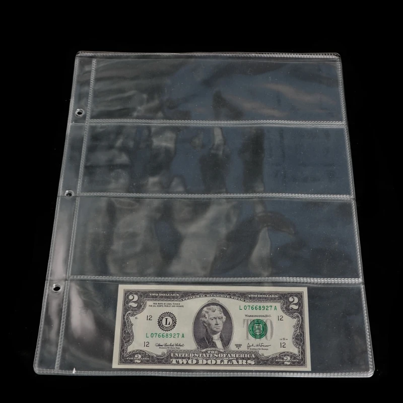 Страницы альбома 4 кармана банкноты для хранения 1 лист|money album|money collection albumcoin holder |