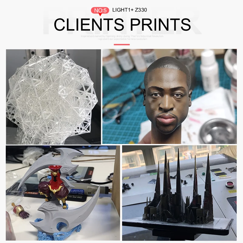 Jennyprinter супер большой 190*120*330 мм размер сборки SLA/DLP/lcd 3d принтер 405um длина волны УФ смола для ювелирных изделий/стоматологических