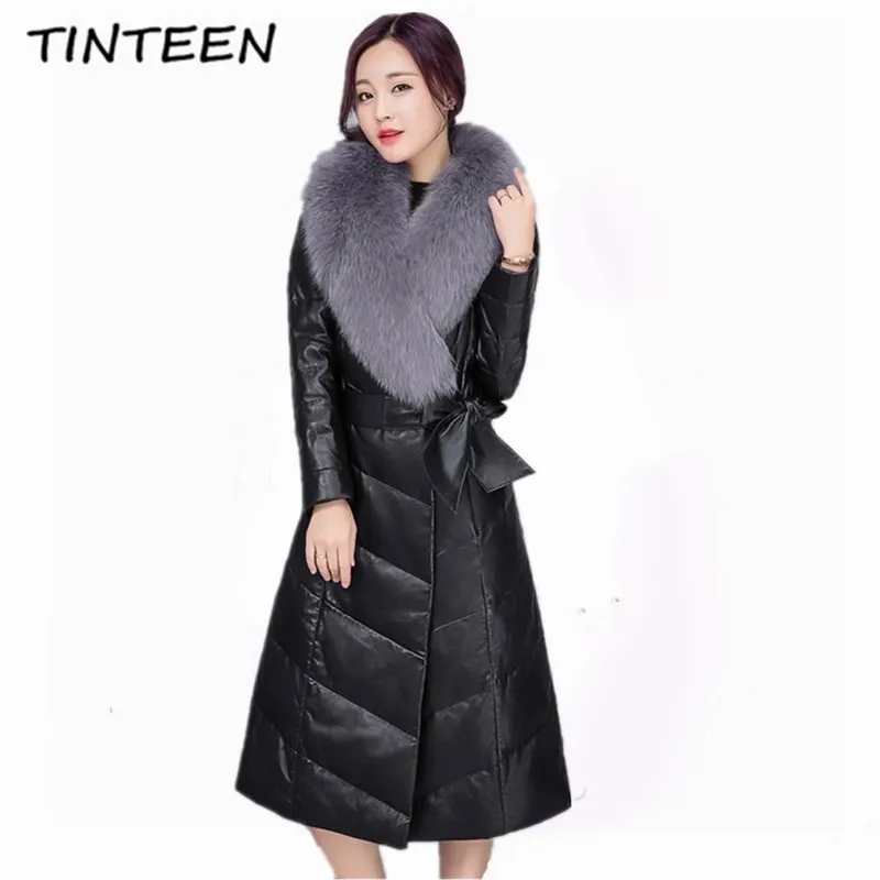 Фото TINTEEN 2018 новая зимняя куртка Для женщин пальто Босоножки из искусственной pu кожи TINTEEN 2018 новая зимняя куртка Для женщин пальто Босоножки из искусственной pu кожи