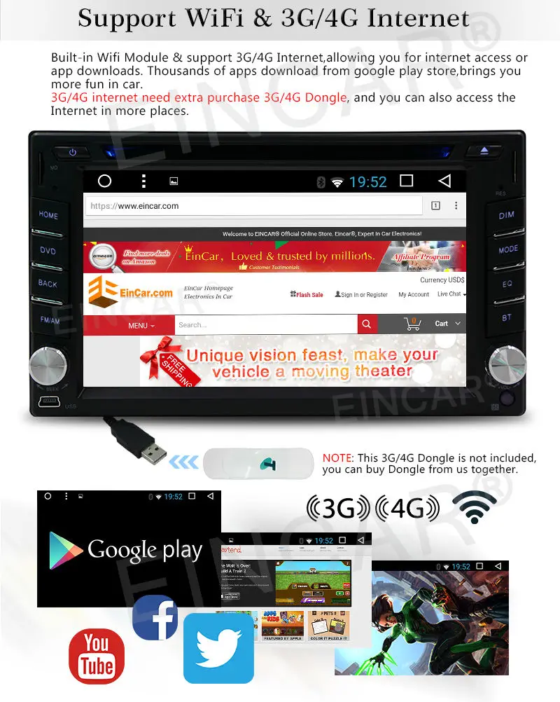 Gps Navi Android 6 0 wifi двойной 2DIN в тире Автомобильный DVD стерео радио Bluetooth + CAM|android 6.0|in dash