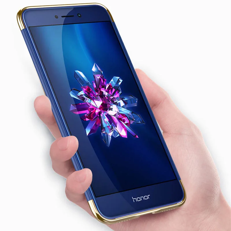 Чехол для Huawei P9 Lite 2017 Honor 8 задняя крышка 3 в 1 металлические Матовые шелковистые