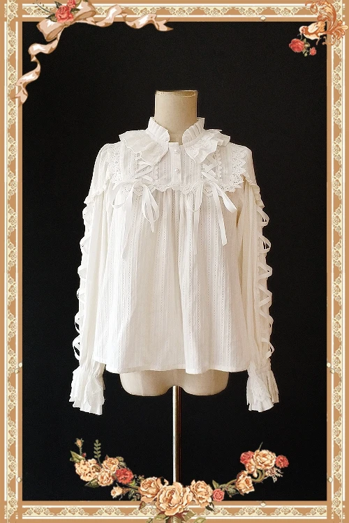 Женская жаккардовая блузка в полоску с длинным рукавом|blouse long|ruffle blousewomens ruffled blouses