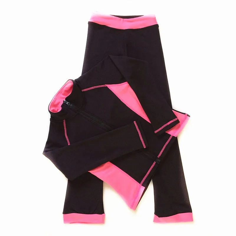 Including clothes an Флисовая Куртка для фигурного катания женский спортивный костюм для девочек для катания на коньках костюмы розовый небесно-голубой высокая эластичность комфорт - Цвет: Including clothes an