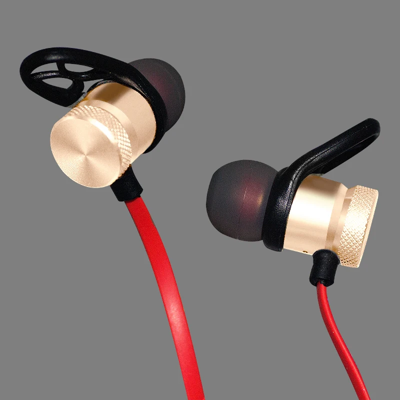 Металлические спортивные беспроводные наушники Bluetooth с защитой от пота