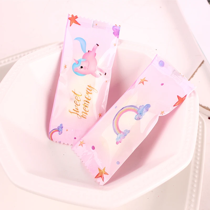 25 шт Kawaii ЕДИНОРОГ розовый сахар мешок Nougat машина упаковка конфеты закуски