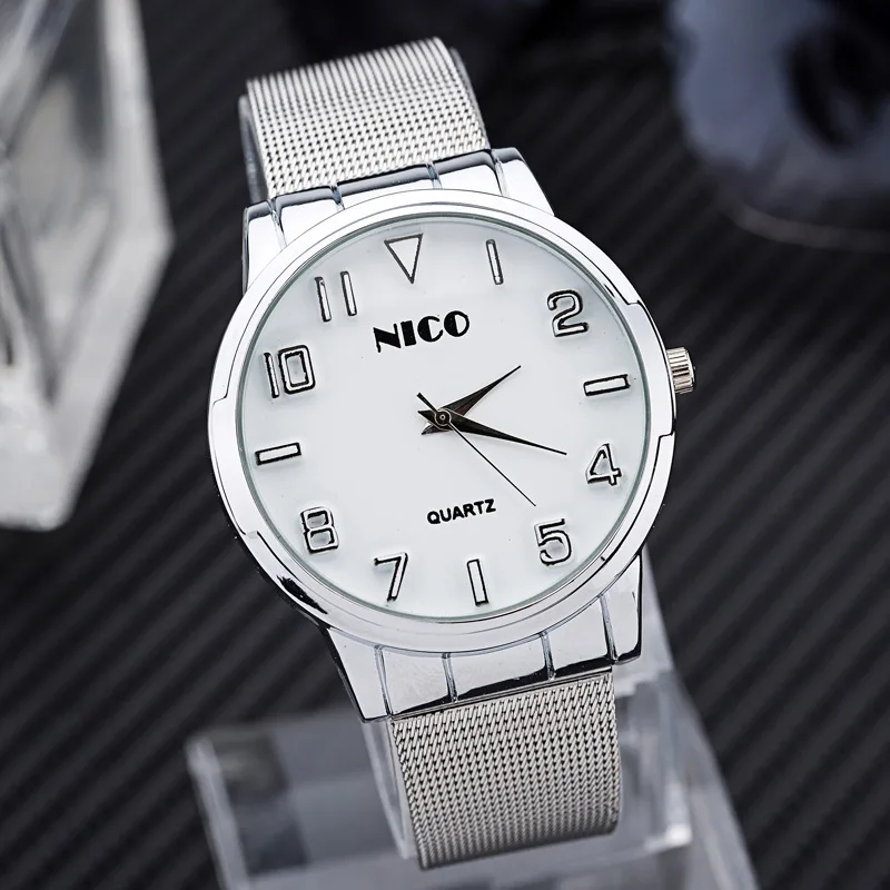 Новинка 2019 мужские цифровые часы с ремешком из нержавеющей стали повседневные