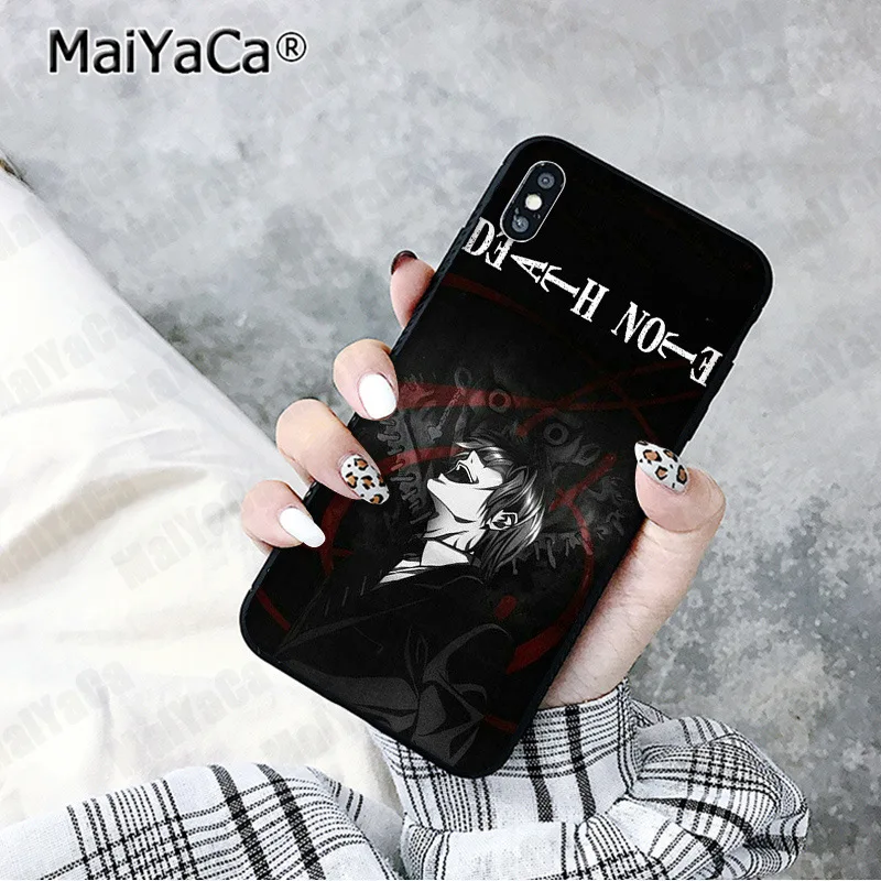 Чехол для мобильного телефона MaiYaCa аниме смерти Apple iphone 11 pro 8 7 66S Plus X XS MAX 5S SE