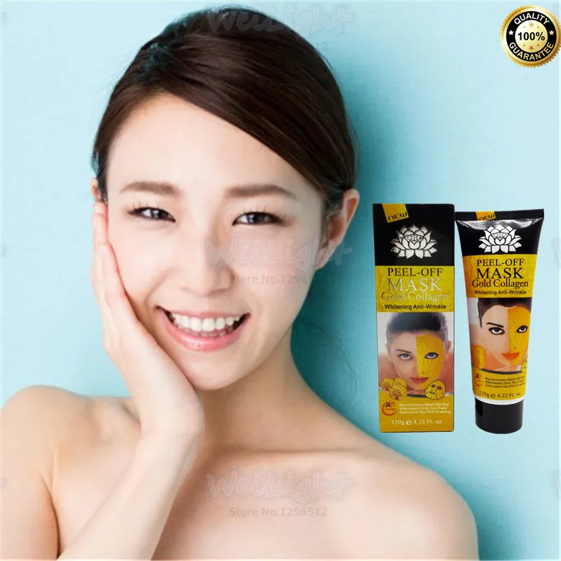 

24K Gold Collagen Face Mask Powder Blackheads Acne Treatment Clean Shrink pores Tighten skin Moisturizing whitening