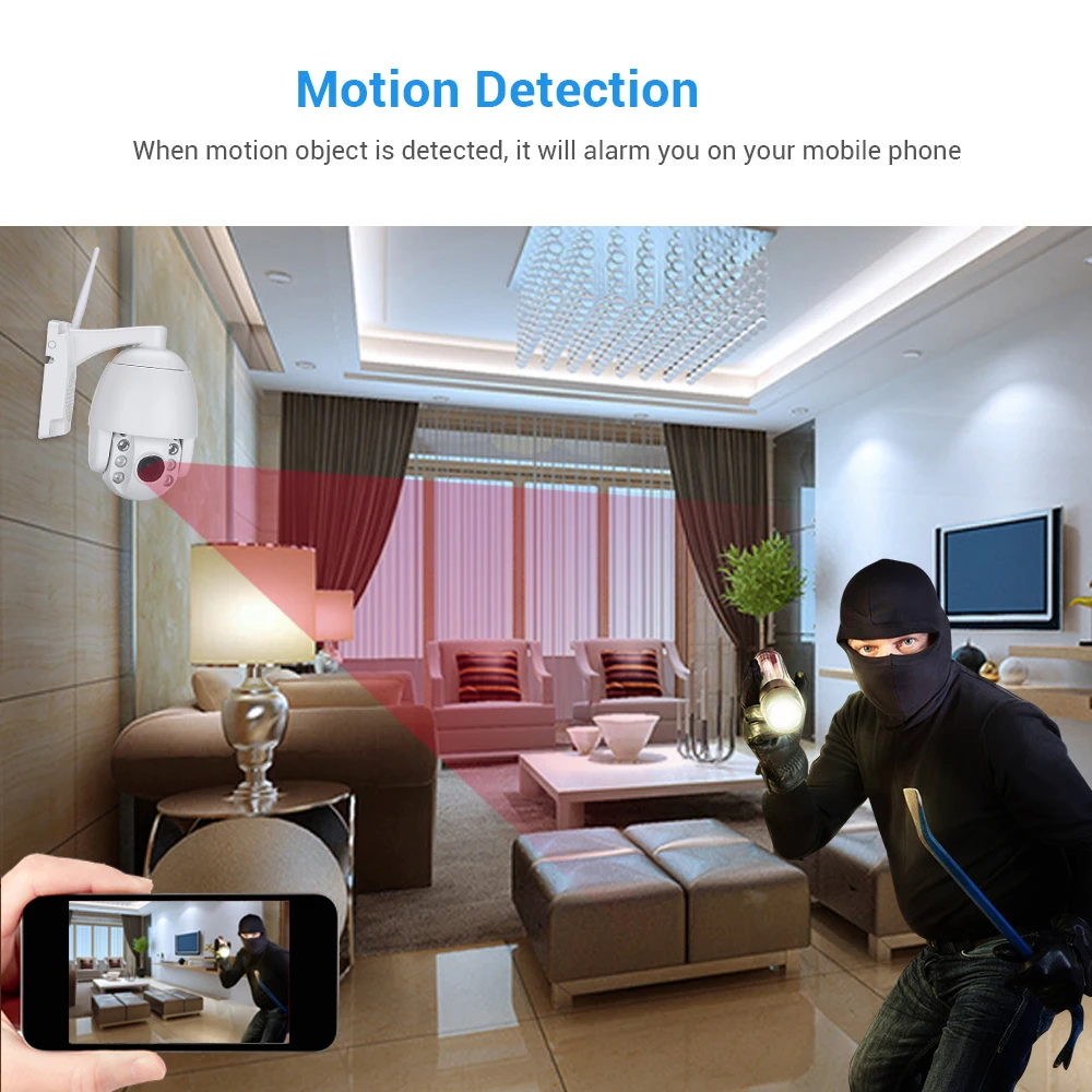 2MP HD 1080P PTZ WiFi камера Onvif CCVT IP kamera 5x Zoom наружная сеть безопасности Водонепроницаемая видеокамера P2P камера наблюдения