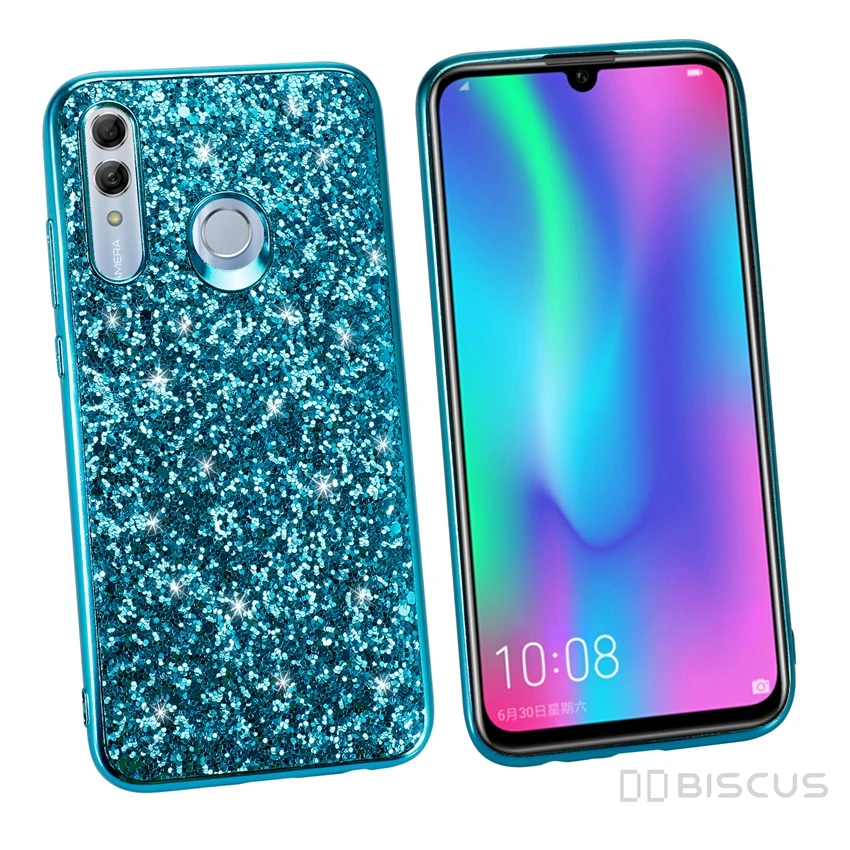 Роскошный блестящий чехол для Huawei P30 Pro P20 Mate 20 Lite Y5 Y6 2019 с блестками Honor 10i 8S 8A View