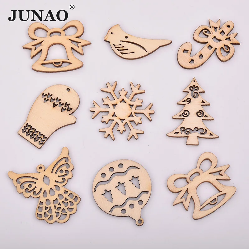 20 шт. деревянные подвески в виде снежинок|Кулоны и подвески| |