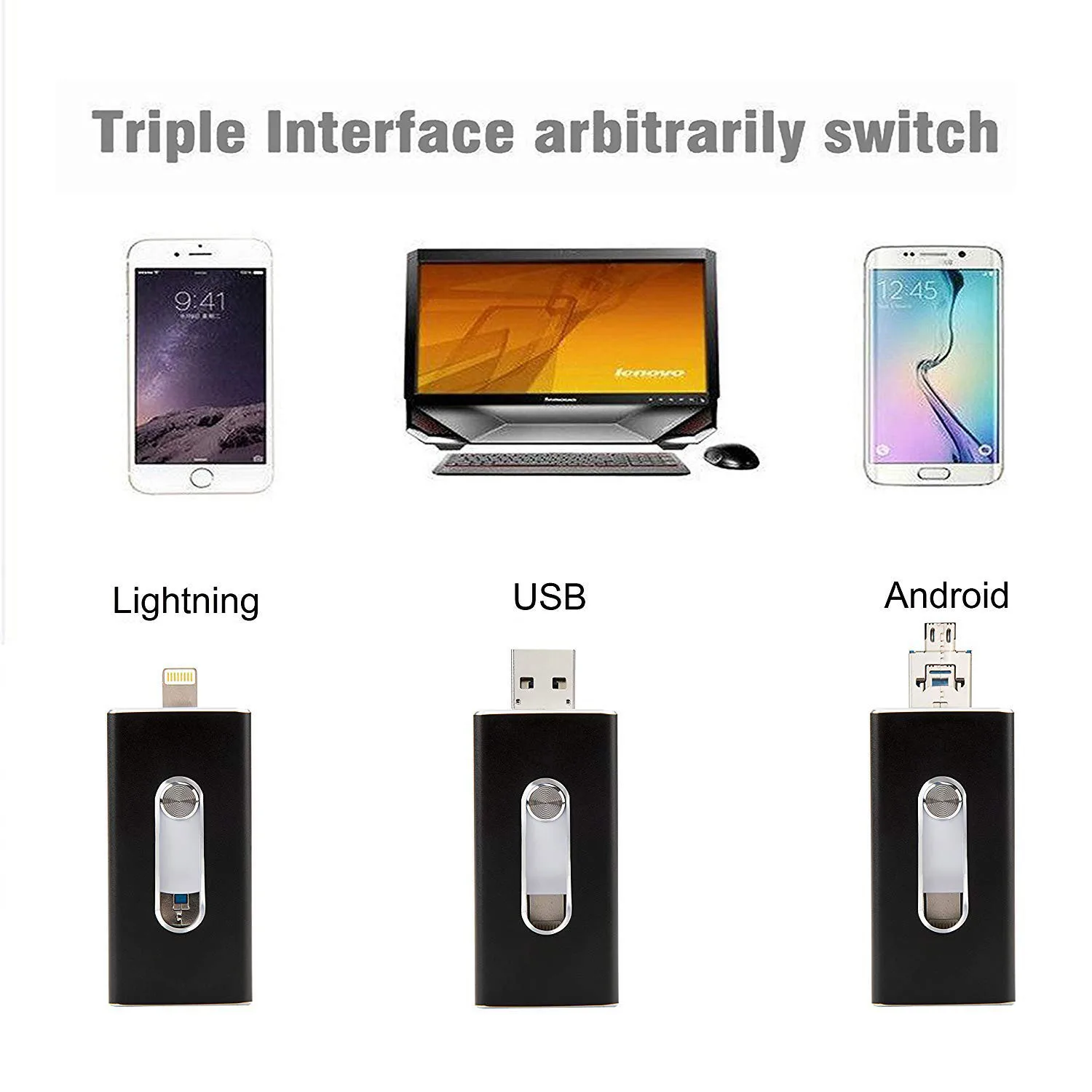Флеш накопитель VicSoul USB 3 0 для iPhone/Android 16 ГБ 32 64 128 Otg флешка карта памяти|USB