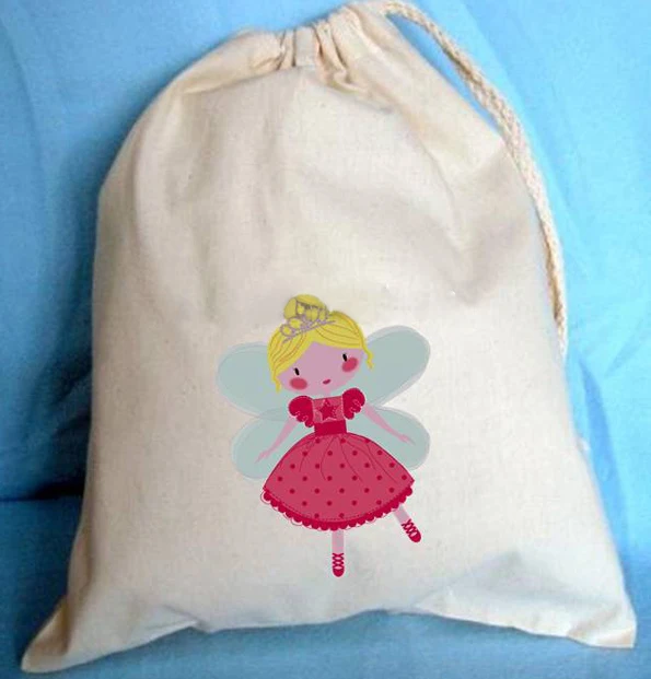 Высококачественная хлопковая маленькая сумка на шнурке тканевая для ювелирных