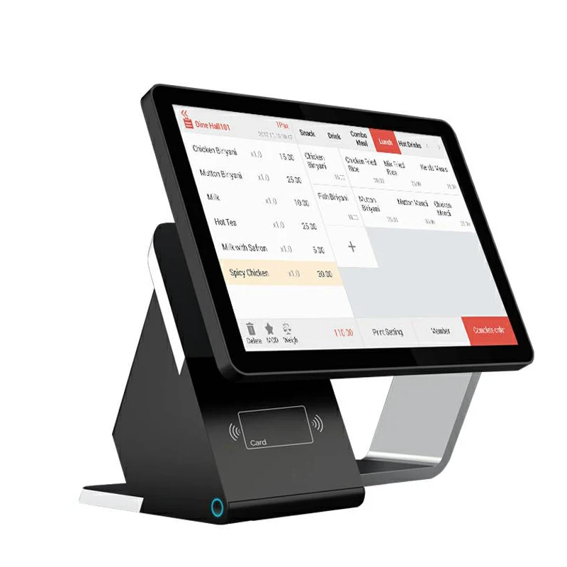 15 дюймов двойной экран сенсорный экран POS система терминал Android POS машина с Cashcow программное обеспечение для reaurant и супермаркета
